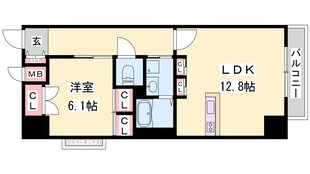 キャッスルコート博労町の物件間取画像